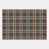 格子模様クリスマスラッピング紙品揃え ラッピングペーパーシート (正面2)