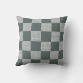 格子模様バルサムグリーン クッション (裏面)