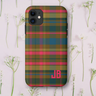 格子模様モノグラム iPhone 11 ケース