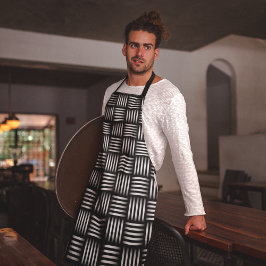 格子模様 エプロン