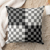 格子模様 クッション (ブランケット)