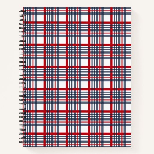 格子模様 ノートブック (正面)