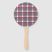 格子模様 ハンドファン (裏面)
