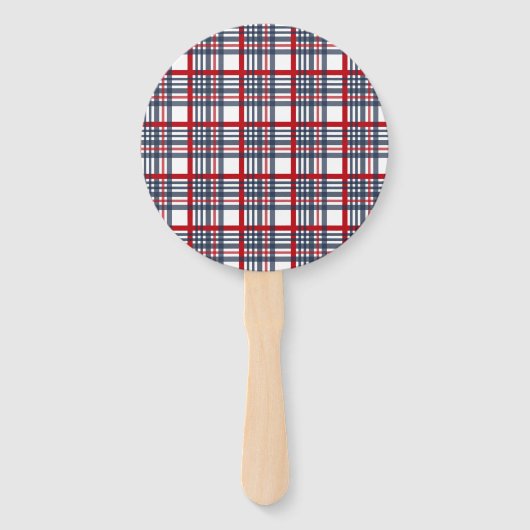 格子模様 ハンドファン (正面)