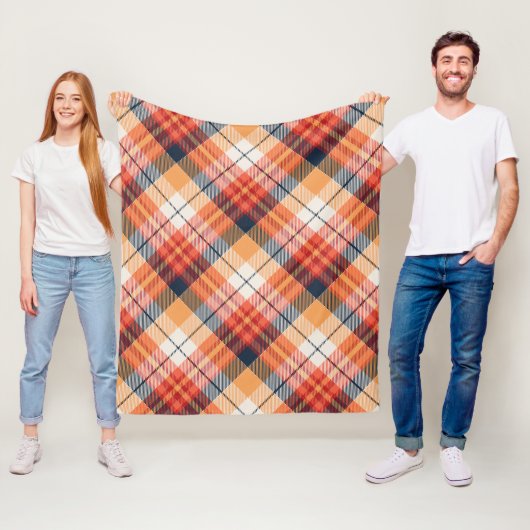 格子模様 フリースブランケット (インサイチュ)