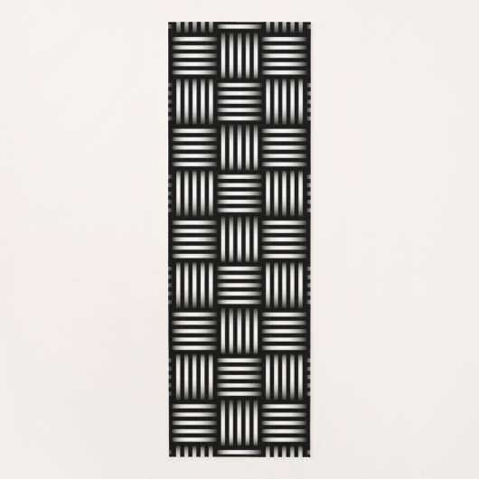 格子模様 ヨガマット (正面)