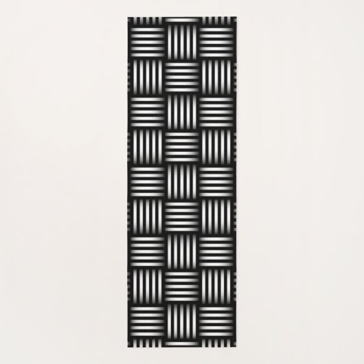 格子模様 ヨガマット (裏面)