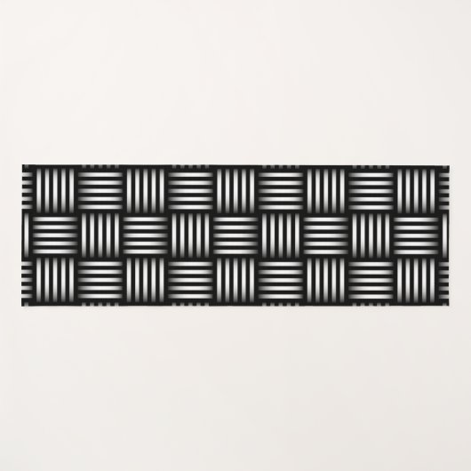 格子模様 ヨガマット (正面(横))