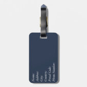 格子模様 ラゲッジタグ (裏面縦)