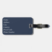 格子模様 ラゲッジタグ (裏面横)