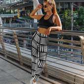 格子模様 レギンス