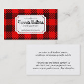 格子模様 名刺 (正面/裏面)