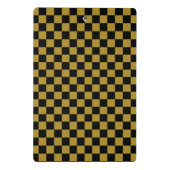 格子模様（白黒） ミニクリップボード (裏面)