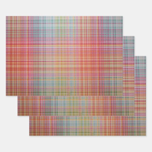 格子熱狂するの ラッピングペーパーシート (セット)