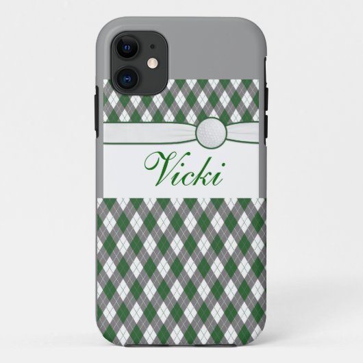 格子状とリボンケース Case-Mate iPhoneケース (裏面)