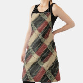 格子状の素朴キッチンエプロン エプロン (インサイチュ)