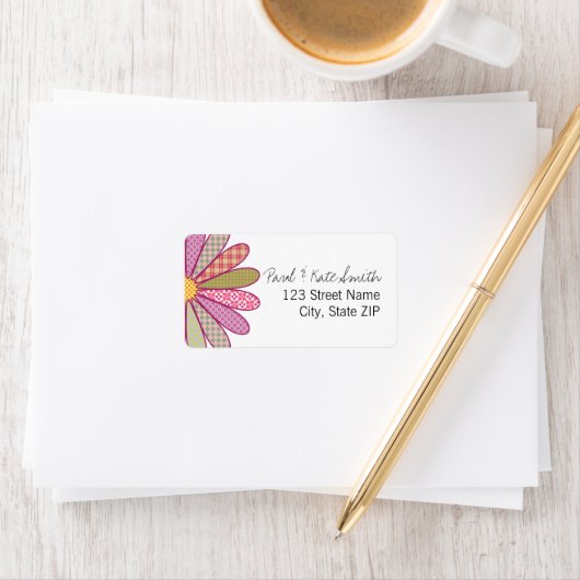 格子状の花 ラベル (インサイチュ)