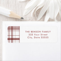 格子状の赤い白の戻り値ラベル