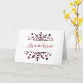 格子状の雪片 カード (黄色い花)