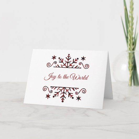 格子状の雪片 カード (正面)