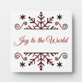 格子状の雪片 フォトプラーク (正面)