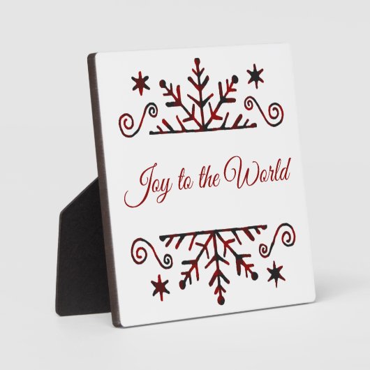 格子状の雪片 フォトプラーク (正面)