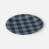 格子状エレガントの |休日 ペーパープレート (アングル)