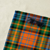 格子状オレンジグリーンチェック素朴タータンチェック ビーチタオル (インサイチュ)