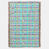 格子状カッコいいの スローブランケット (正面縦)