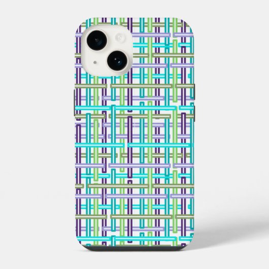 格子状カッコいいの iPhoneケース (裏面)