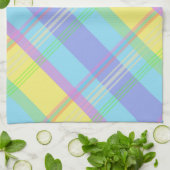 格子状カラフルタオル キッチンタオル (折り畳み)