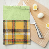 格子状キッチンハンドタオル キッチンタオル (四つ折り)