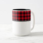 格子状コーヒーマグ ツートーンマグカップ (正面右)
