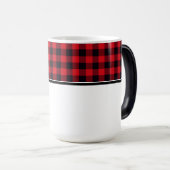 格子状コーヒーマグ モーフィングマグカップ (正面右)