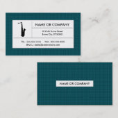 格子状サキソフォン 名刺 (正面/裏面)