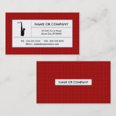 格子状サキソフォン 名刺 (正面/裏面)