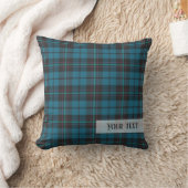 格子状タータンチェックパターン クッション (ブランケット)