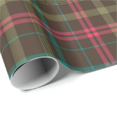 格子状タータンチェックパターン ラッピングペーパー (ロールコーナー)