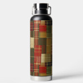 格子状パッチThermal ウォーターボトル (背面)