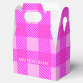 格子状プリントインピンクカスタム フェイバーボックス (オープン)