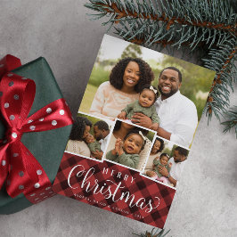 格子状メリーの |写真コラージュカード シーズンカード