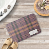 格子状モダンのヒザー風呂マット バスマット