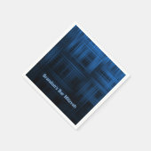 格子状モダンの スタンダードカクテルナプキン (角)