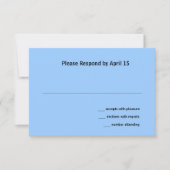 格子状モダンの 出欠カード (正面)