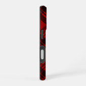 格子状モダンの iPhone 16ケース (右側面)