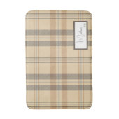 格子状モダンパーチメント風呂マット バスマット (正面縦)