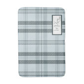 格子状モダンフロストバスマット バスマット (正面縦)