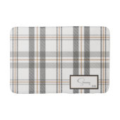 格子状モダン磁器の白湯マット バスマット (正面)