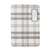 格子状モダン磁器の白湯マット バスマット (正面縦)