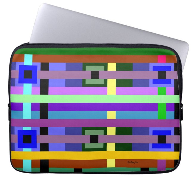 格子状ラップトップスリーブ ラップトップスリーブ (正面)